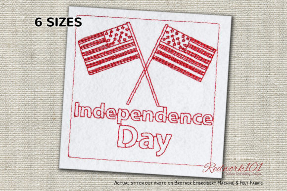 Crossed Flags of USA Independence Day Review