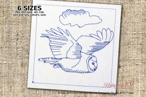 Great Gray Owl Redwork: A Designer’s Review