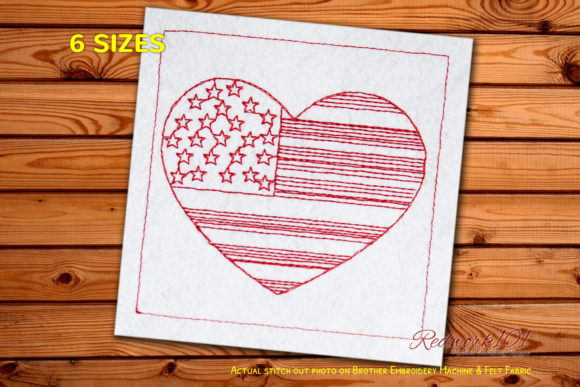 Review: 4th of July USA Flag in Heart Shape