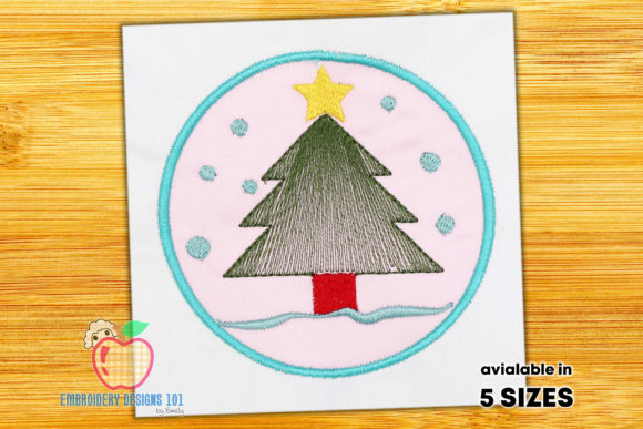 Review: Christmas Tree in Circle Applique Design