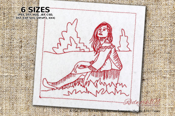 Reviewing Model Woman Redwork for Real Projects