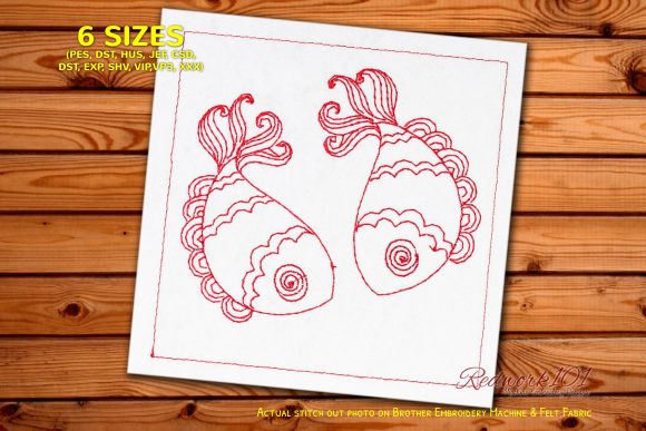 Reviewing the Pisces Redwork Fish Design